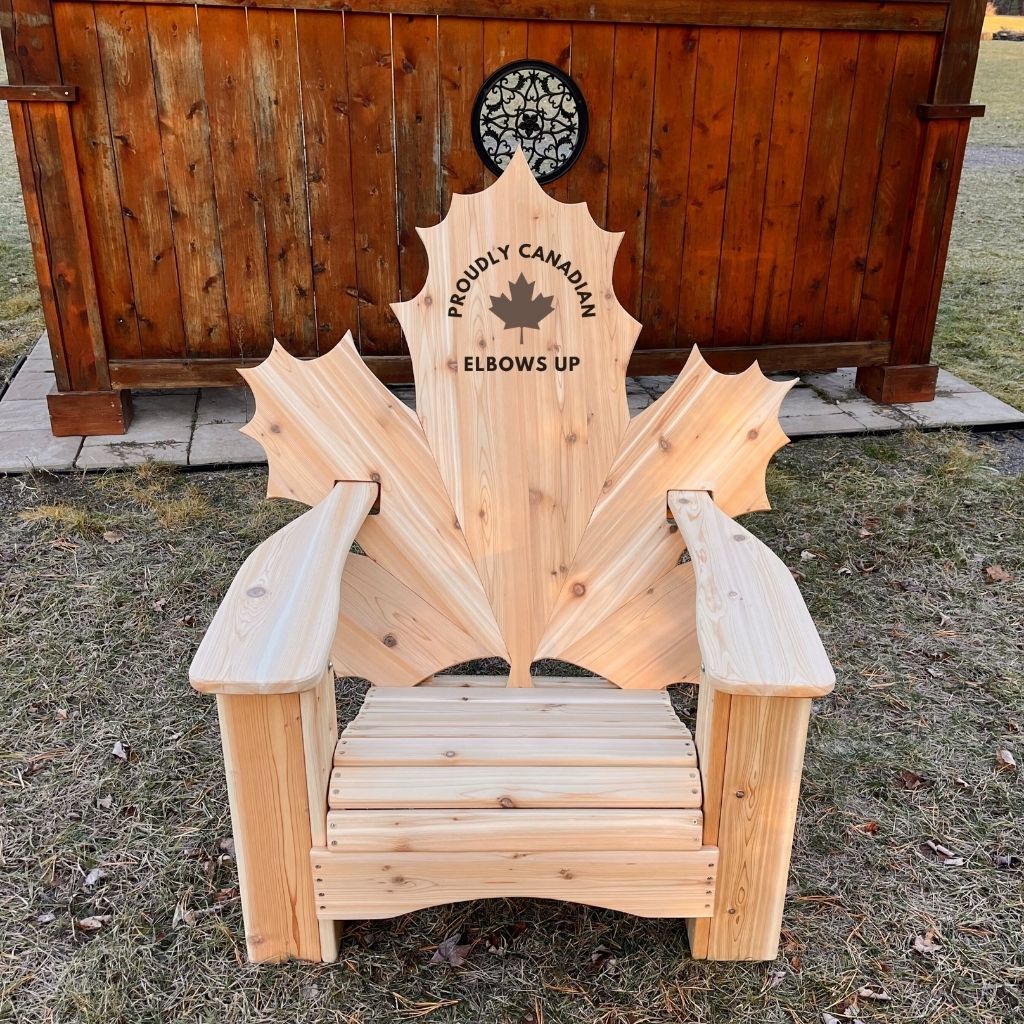 Maple Leaf Full Back Laser Engraving