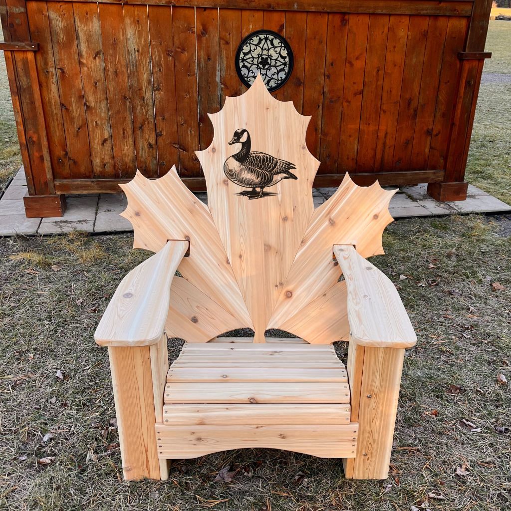 Maple Leaf Full Back Laser Engraving