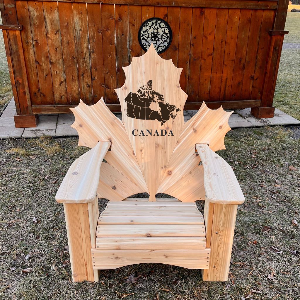 Maple Leaf Full Back Laser Engraving