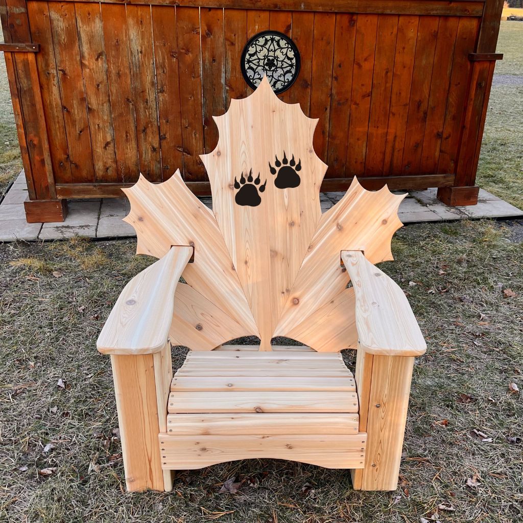 Maple Leaf Full Back Laser Engraving