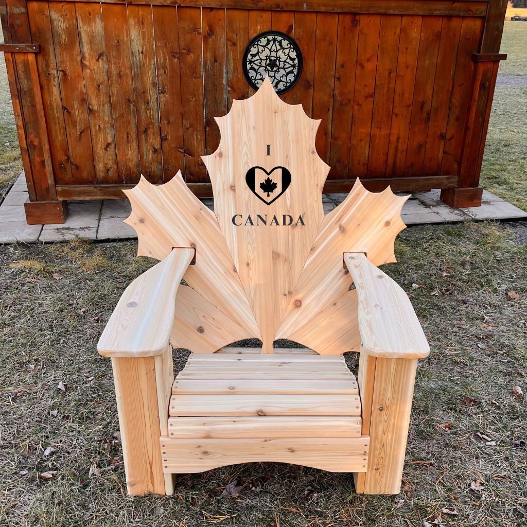 Maple Leaf Full Back Laser Engraving