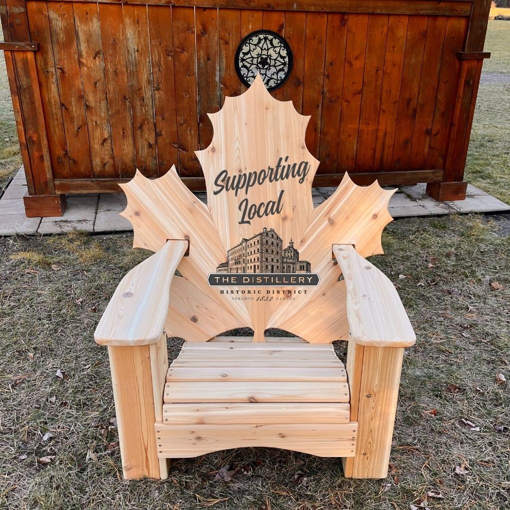 Maple Leaf Full Back Laser Engraving