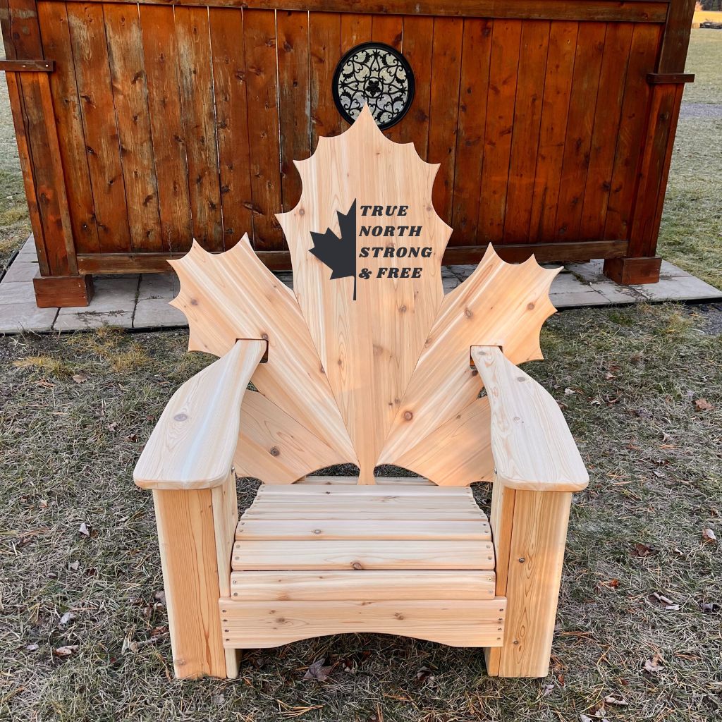 Maple Leaf Full Back Laser Engraving
