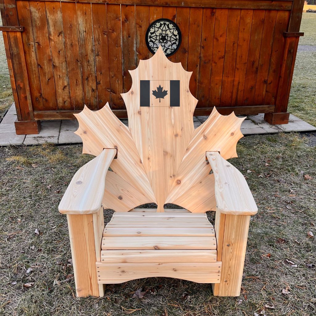 Maple Leaf Full Back Laser Engraving