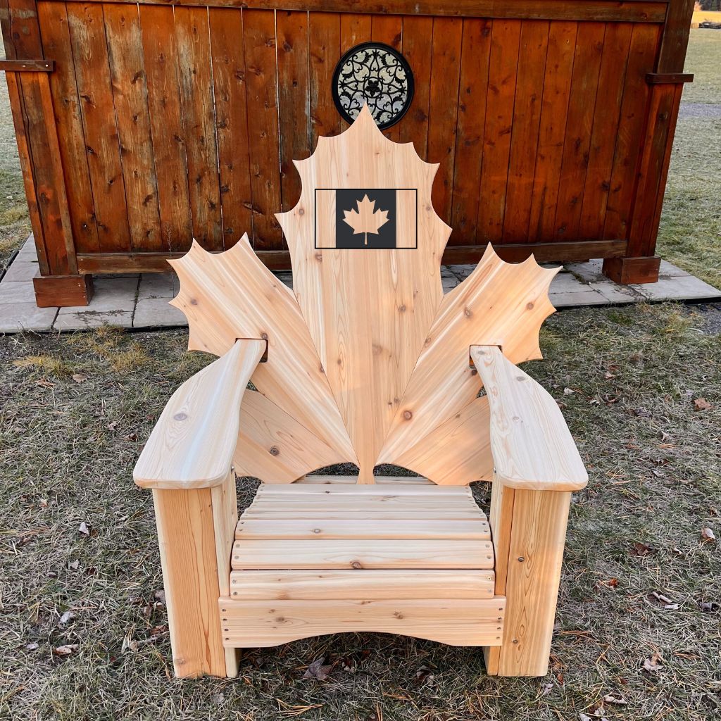 Maple Leaf Full Back Laser Engraving