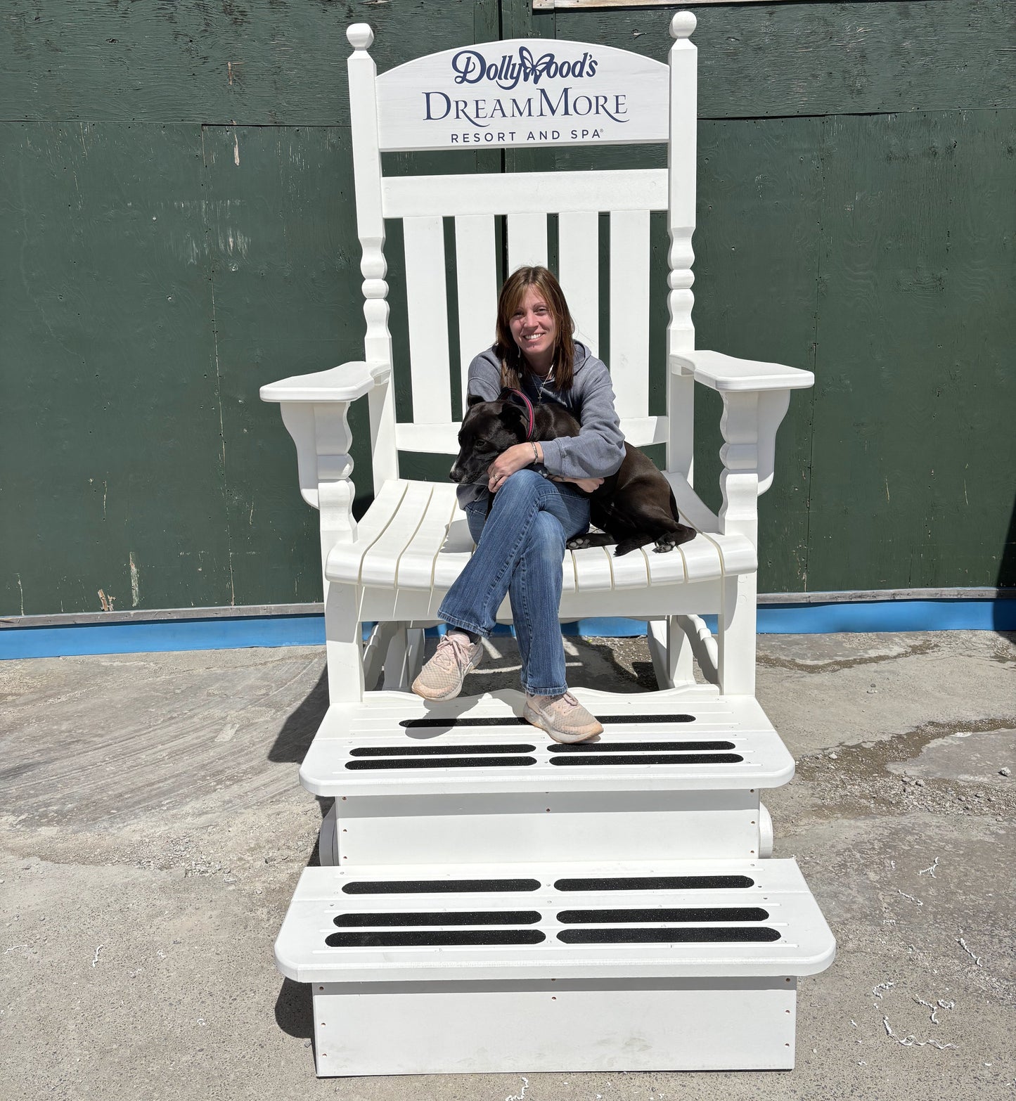 Poly-Luxe Giant Rocking Muskoka Chair