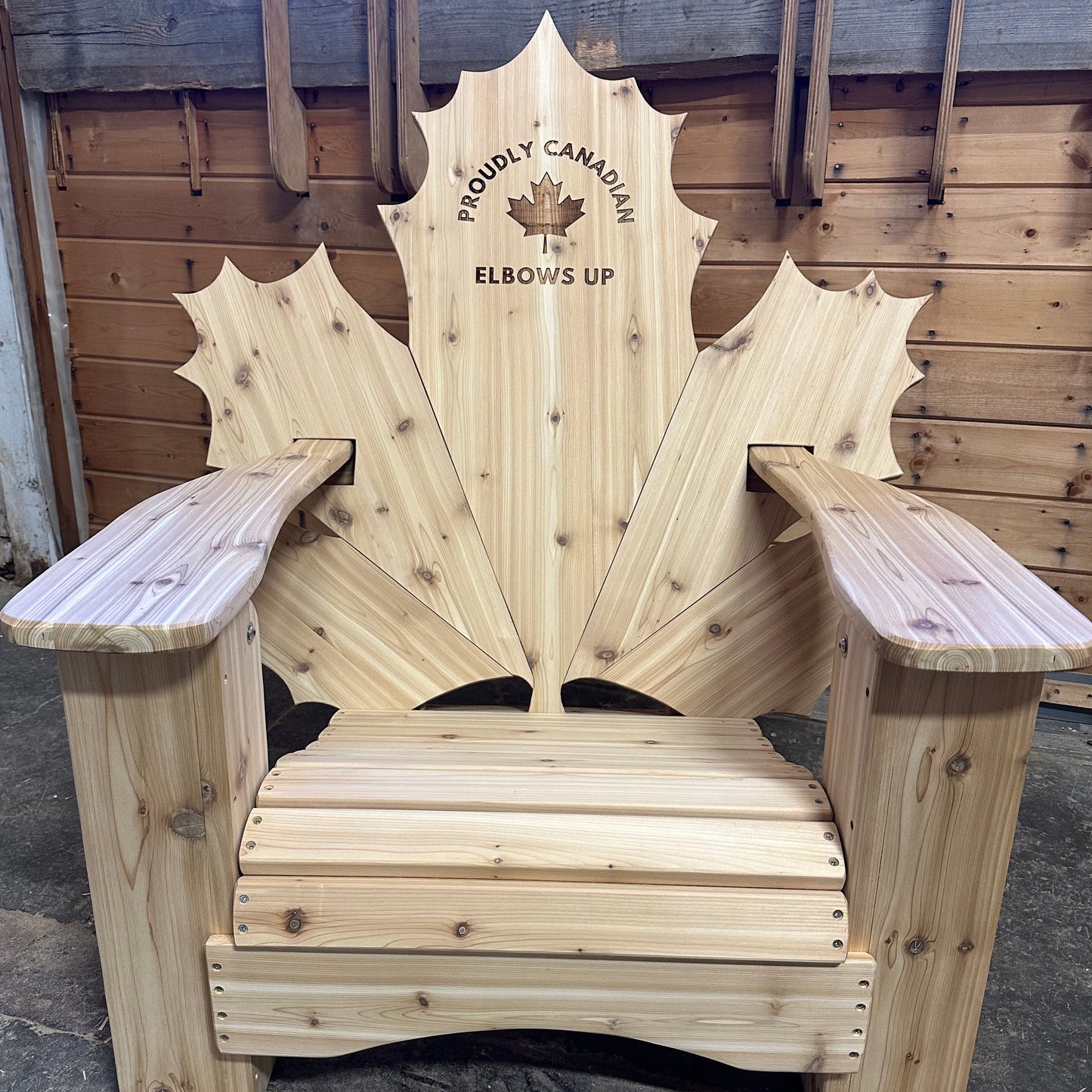 Maple Leaf Full Back Laser Engraving