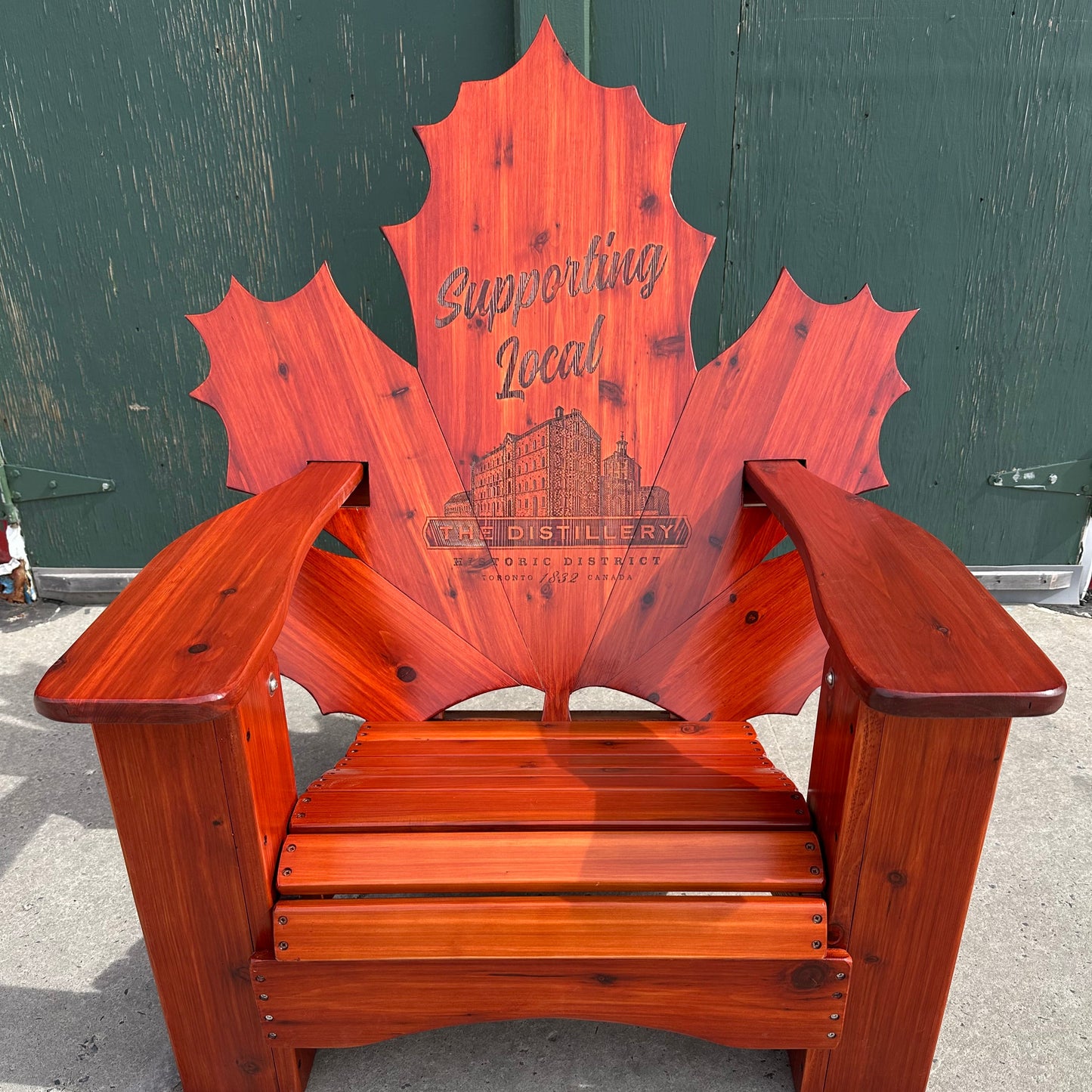 Maple Leaf Full Back Laser Engraving