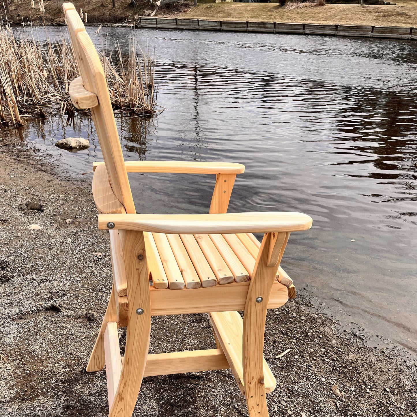 Wooden Bar Height Bistro Chair