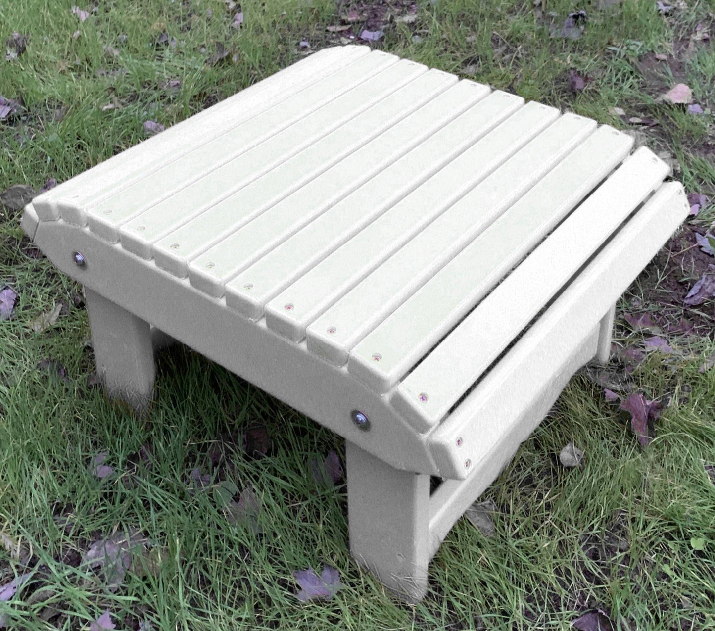 Poly-Luxe Plastic Classic  2-Position Ottoman