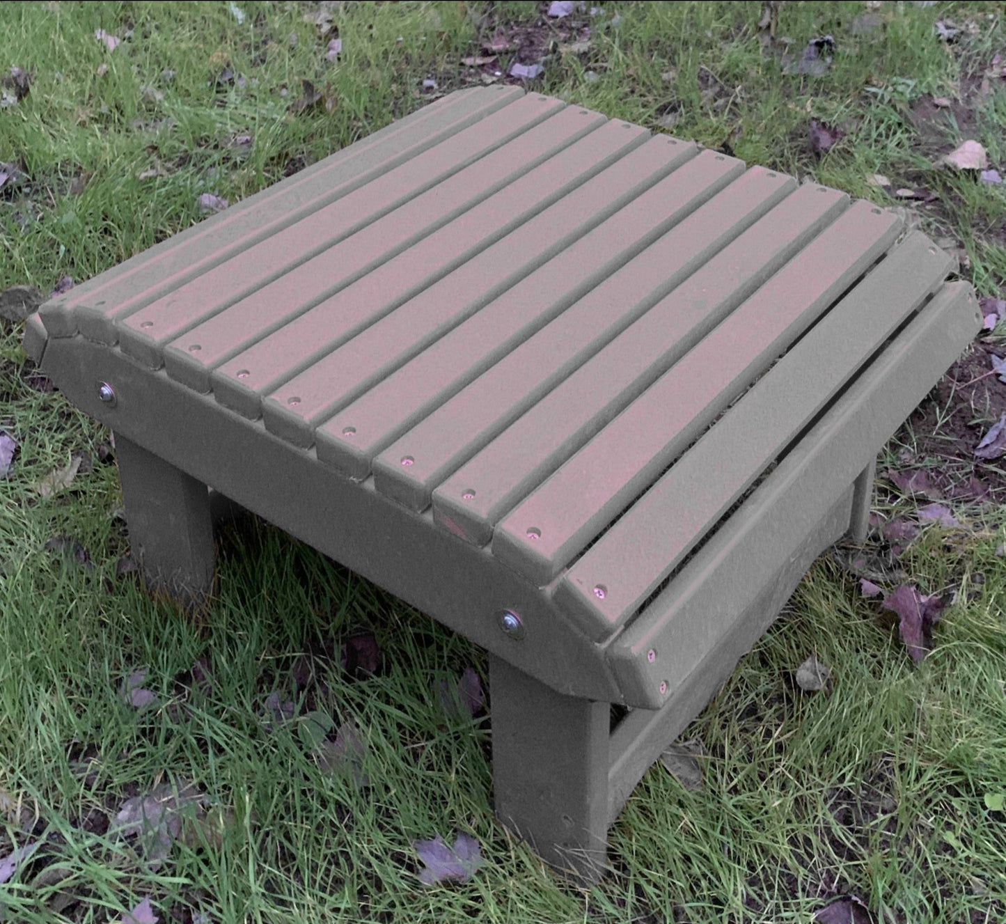 Poly-Luxe Plastic Classic  2-Position Ottoman