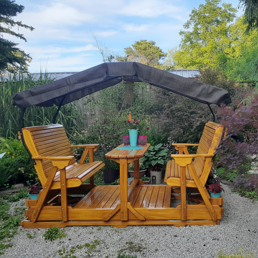 Wooden Glider Swing