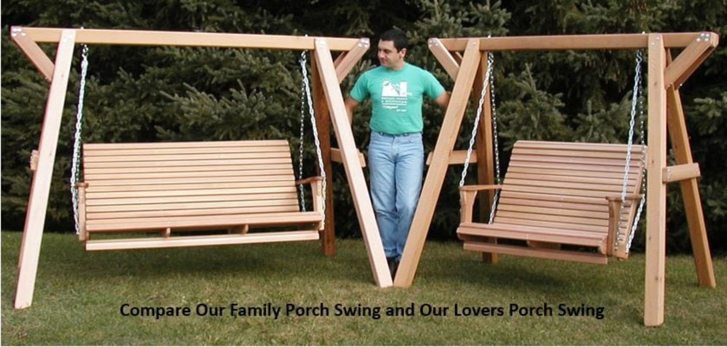 Poly-Luxe Lovers Porch Swing (Bench Only)