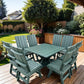 Wooden Modern Dining Set for 8 with Pedestal Table