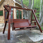 Wooden Family Porch Swing with Frame