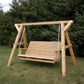 Wooden Family Porch Swing with Frame