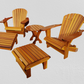 adirondack chair with ottoman
