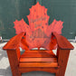 Maple Leaf Full Back Laser Engraving
