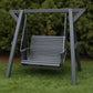 Poly-Luxe Lovers Porch Swing with Frame
