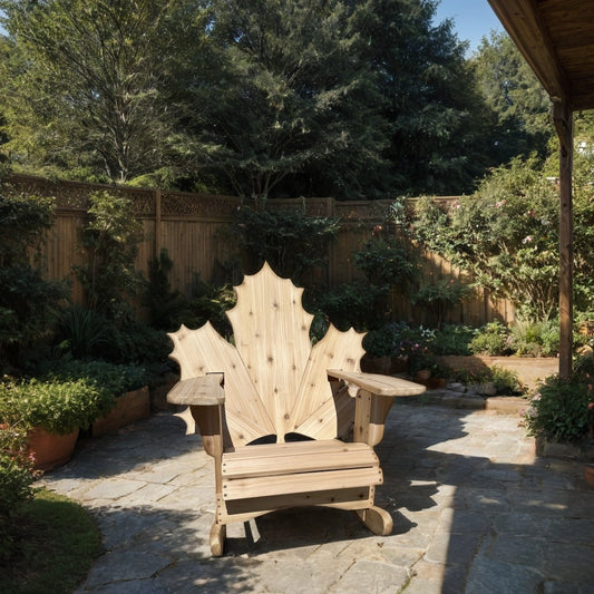 Rocking Maple Leaf Muskoka Chair