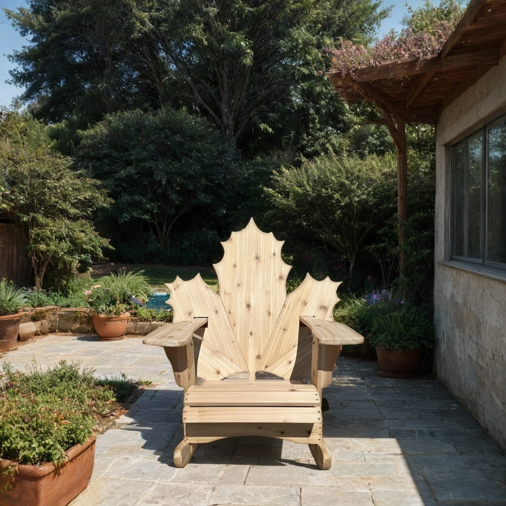 Rocking Maple Leaf Muskoka Chair