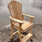 Wooden Bar Height Bistro Chair