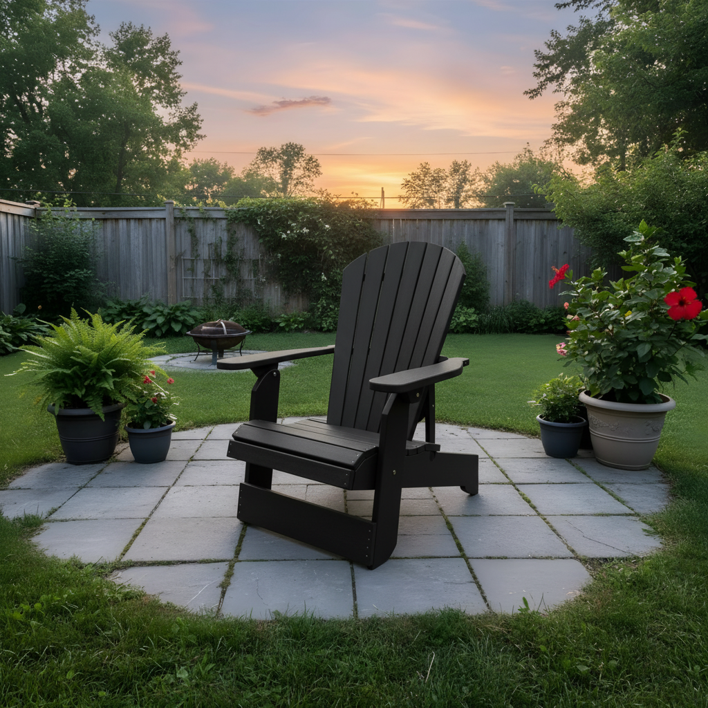 Poly-Luxe Royal Upright Reclining Muskoka Chair easiest to get in and out of (Large)