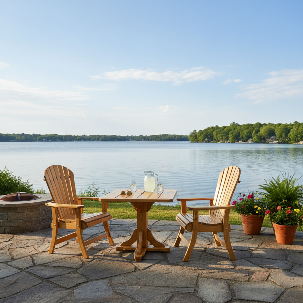 Dining Set for 2 with Pedestal Table
