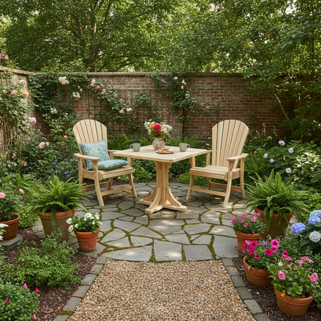 Dining Set for 2 with Pedestal Table
