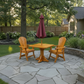 Dining Set for 2 with Pedestal Table