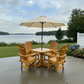 Dining Set for 4 with Pedestal Table