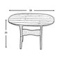 Poly-Luxe Plastic Oval Side Table