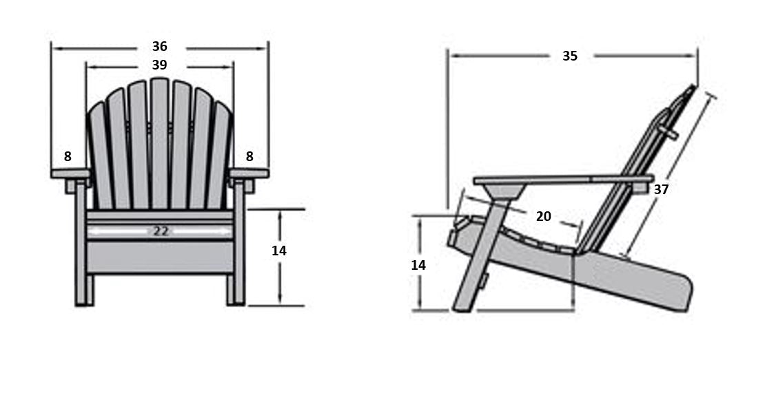 Maple Leaf Muskoka Chair