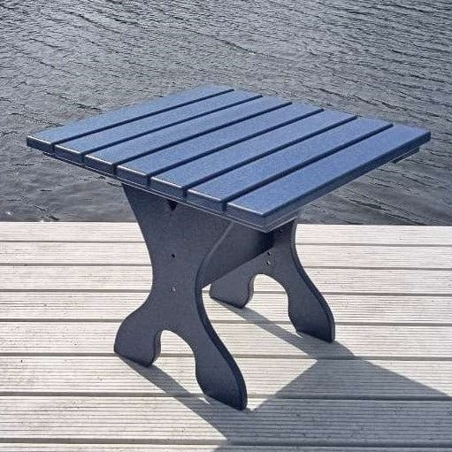 Poly-Luxe Plastic Square Side Table