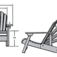 Poly-Luxe Plastic Reclining Muskoka Chair