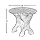 Poly-Luxe Plastic Round Side Table