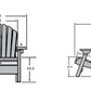 Poly-Luxe Plastic Muskoka Rocking Chair