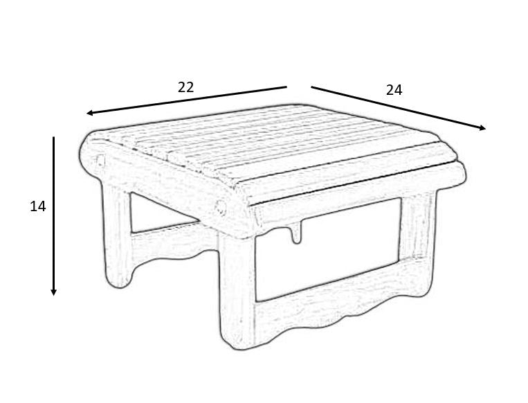 Royal 2-Position Ottoman