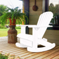 white adirondack rocking chair