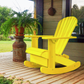 yellow  adirondack rocking chair