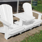white Tete-a-Tete Adirondack Chair